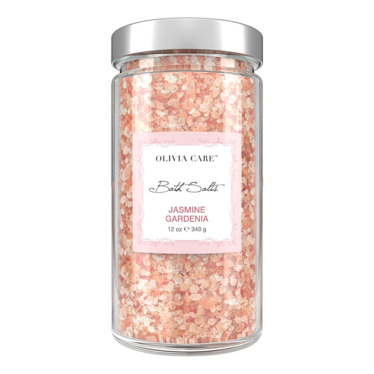 Olivia Care Pink Himalayan Bath Salts Exfoliate, Heal, Rejuvenate, Cleansing & Soothes Skin - Made with Natural Ingredients. Fresh Fragrance - 12 OZ Beauty and Personal Care Olivia Care