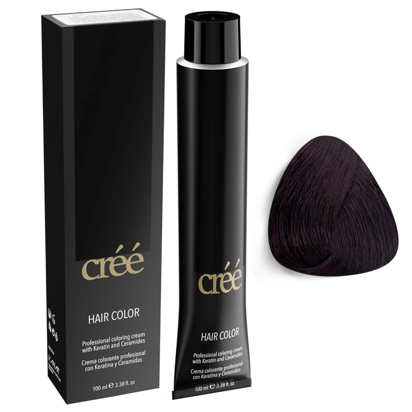 Cree Professional 2.2 - Deep Irisee Permanent Hair Color - Long Lasting, Rich Vibrant - Gray Coverage 100ml - 3.4 fl.oz.