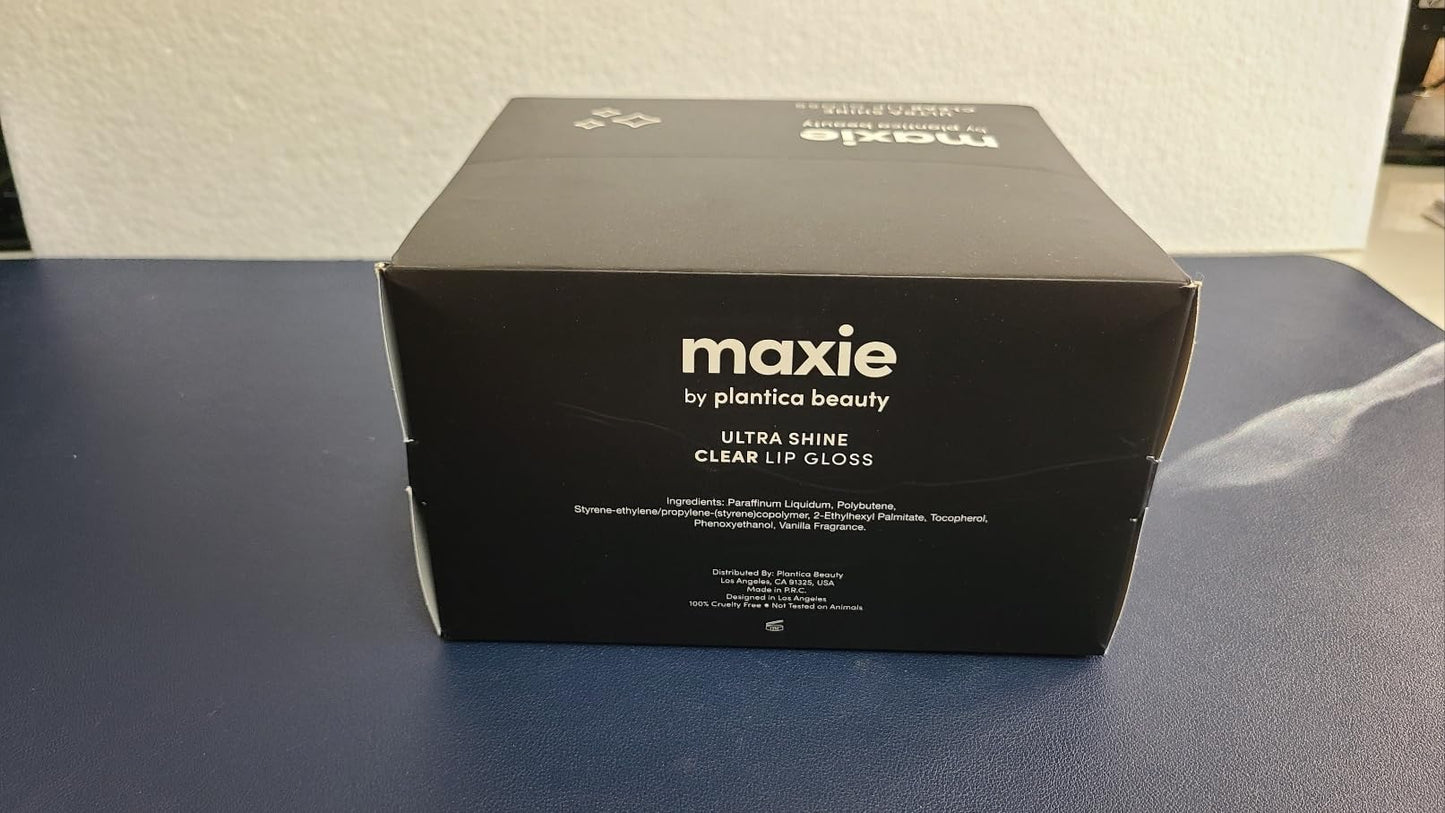 Maxie by Plantico Beauty Clear Lip Polish bulk (12 Pieces) CLEAR/ALOE (Original Clear, 12 PCS)