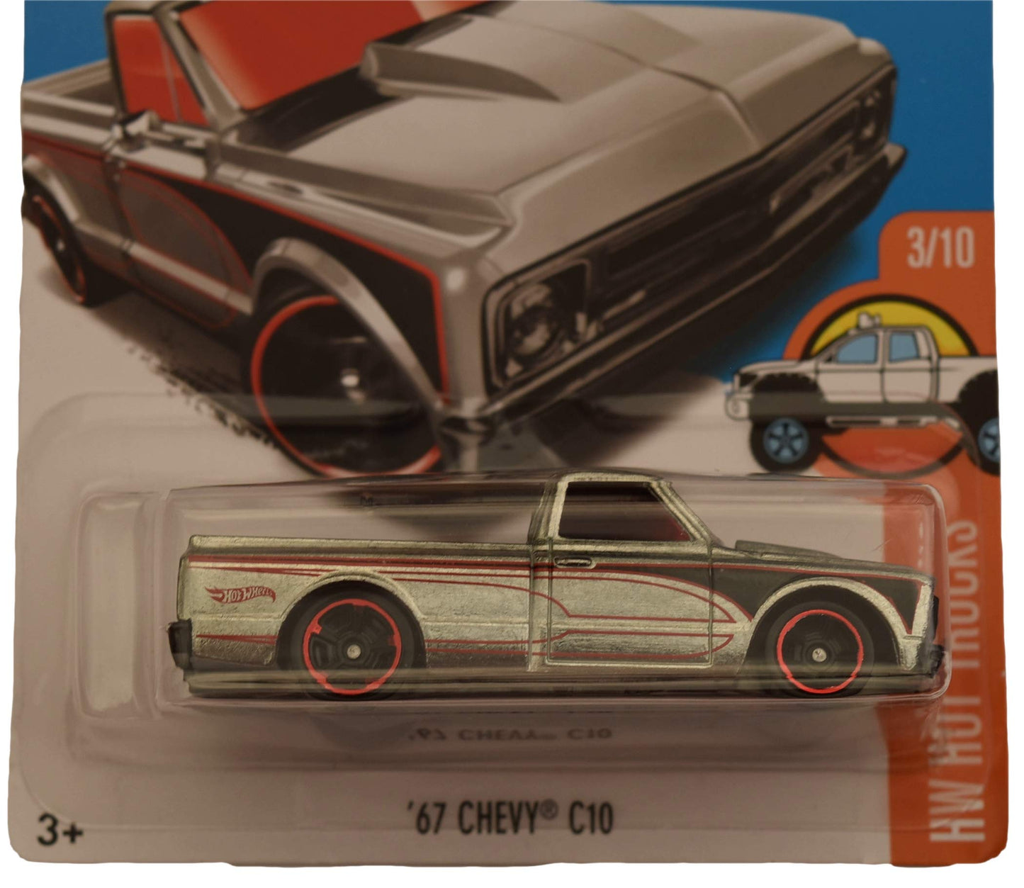 Hot Wheels Zamac '67 Chevy C10 143/250, Hot Trucks Series 3/10