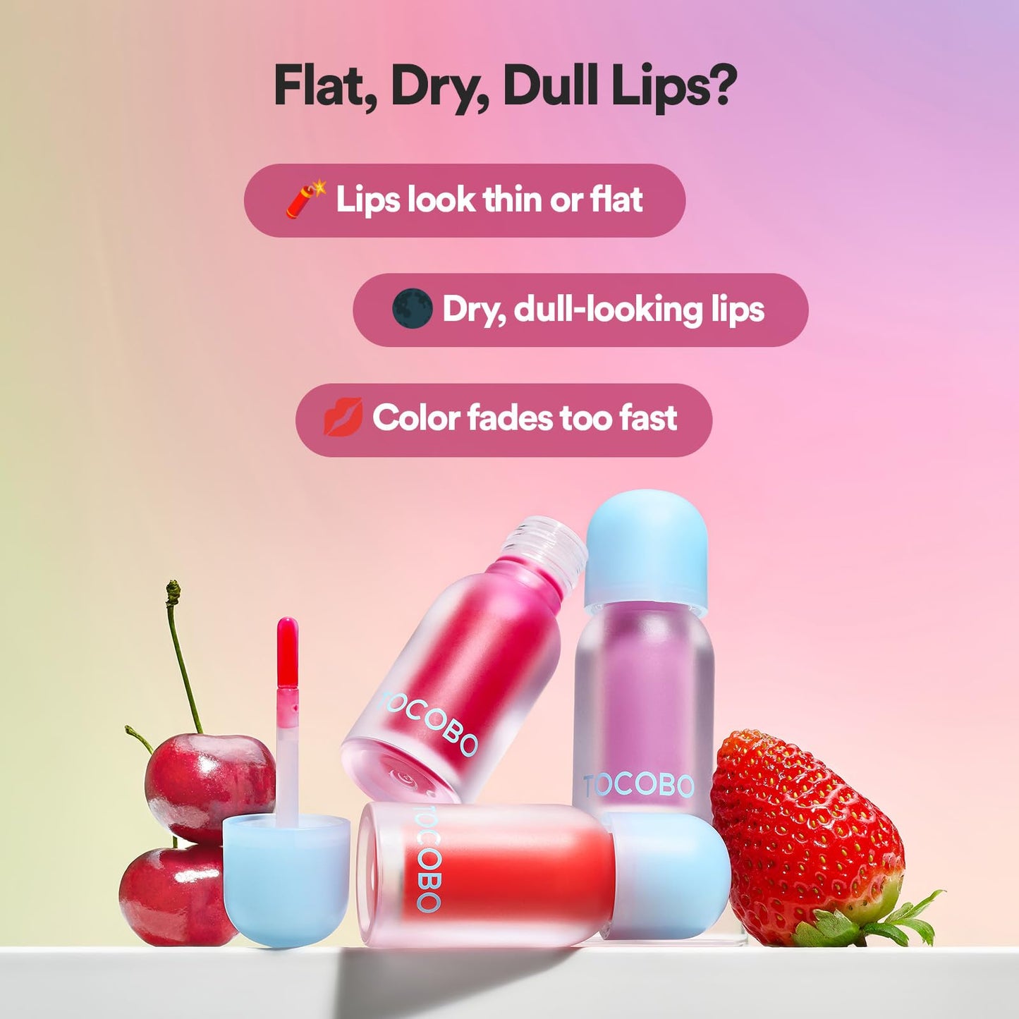 TOCOBO Korean Skincare Juicy Berry Plumping Lip Oil (03 Black Cherry) Beauty and Personal Care TOCOBO