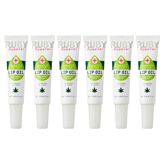 Ruby Kisses Hydrating Lip Oil Cannabis Sativa Hemp Seed RLO04D1 (6 Pack) Beauty and Personal Care Ruby Kisses
