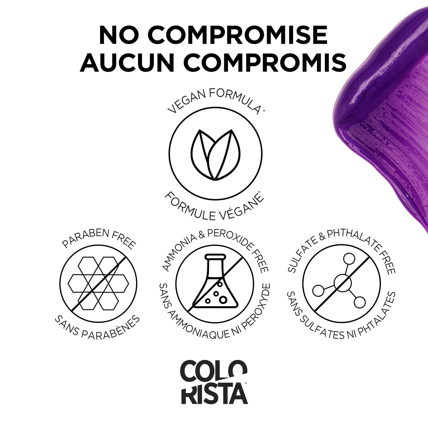 L'Oreal Paris Colorista Semi-Permanent for Light Blonde or Bleached Hair, #Purple