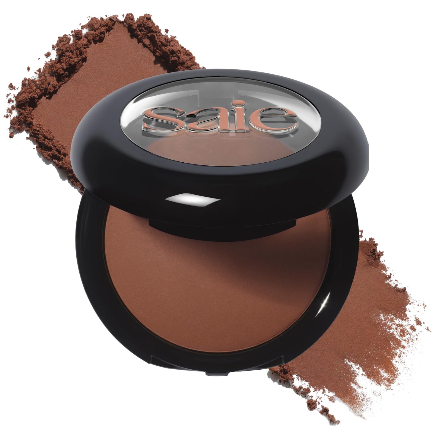 Saie SuperSuede Radiant Baked Bronzer Powder - Hydrating, Long-Lasting + Blurring Powder Bronzer for a Warm, Natural Glow - With Squalane + Jojoba