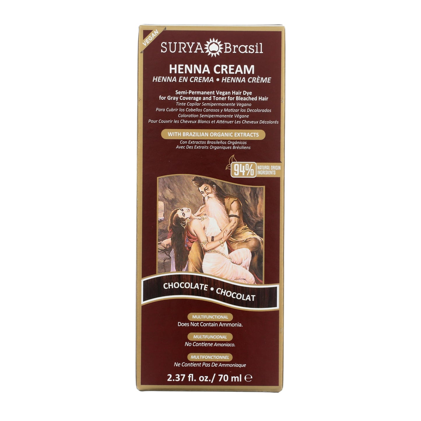 Surya Nature, Inc Henna Chocolate Cream - 2.31 oz