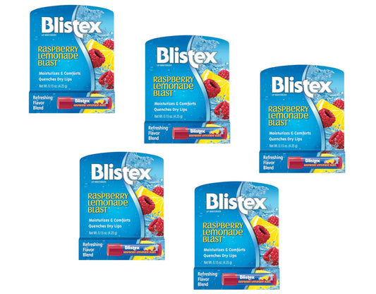 Blistex Raspberry Lemonade Blast Lip Protectant/Sunscreen - Pack of 5 Beauty and Personal Care Blistex