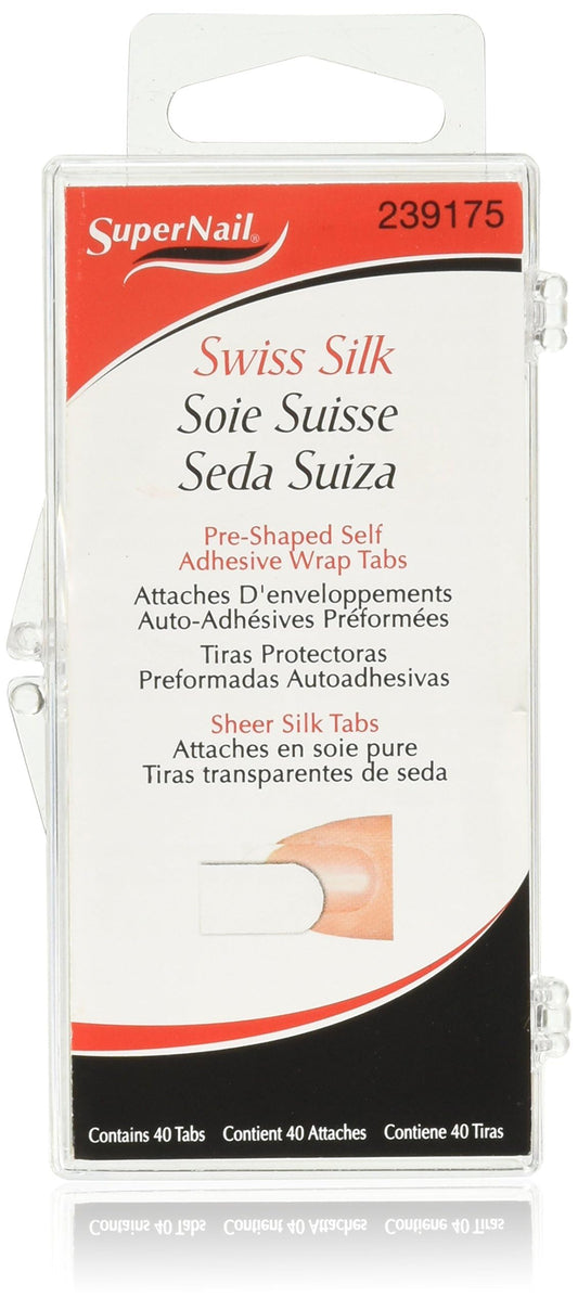 Supernail Swiss Silk Wrap Self-Adhesive Tabs, 40 Count Beauty and Personal Care SuperNail Default Title