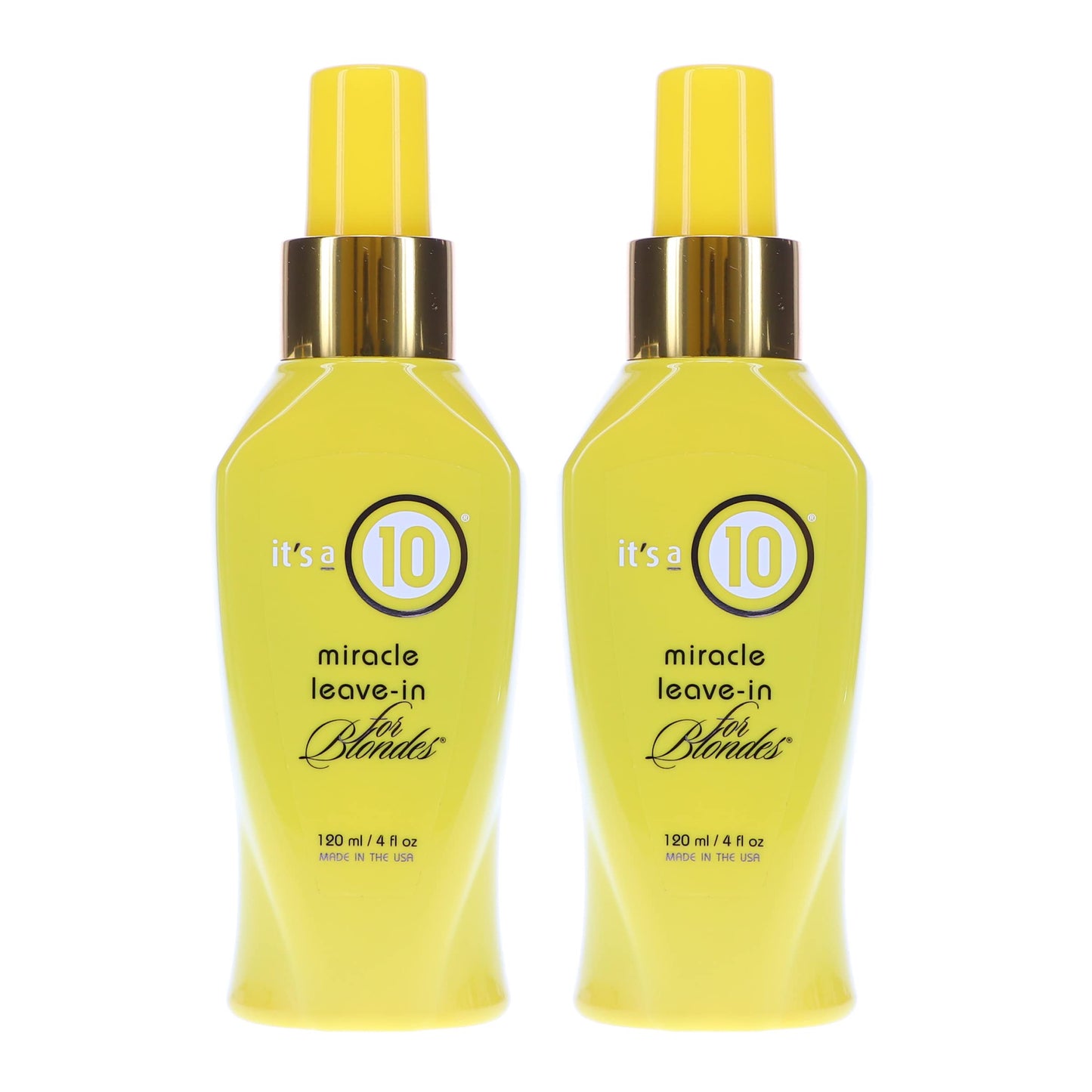 ITS A 10 by It's a 10 MIRACLE LEAVE IN PRODUCT FOR BLONDES 4 OZ (Package Of 2)