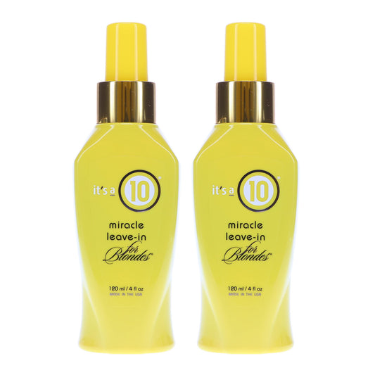 ITS A 10 by It's a 10 MIRACLE LEAVE IN PRODUCT FOR BLONDES 4 OZ (Package Of 2)