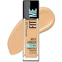 Maybelline Fit Me Matte + Poreless Liquid Oil-Free Foundation Makeup, Soft Tan, 1 Count (Packaging May Vary)