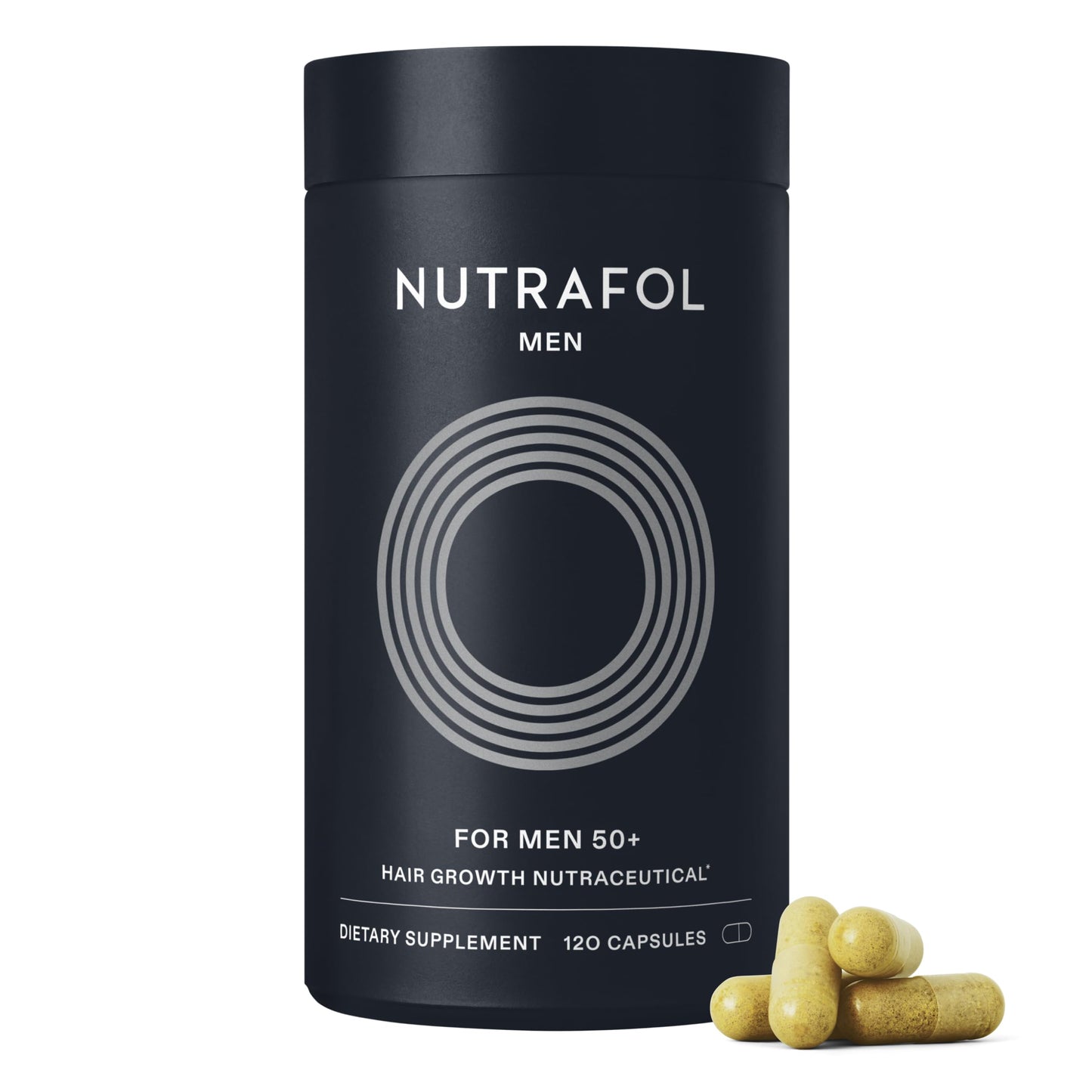 Nutrafol Men 50+ Hair Growth Supplements, Clinically Tested for Visibly Thicker Hair and Scalp Coverage, #1 Dermatologist-Recommended Hair Growth Beauty and Personal Care Nutrafol