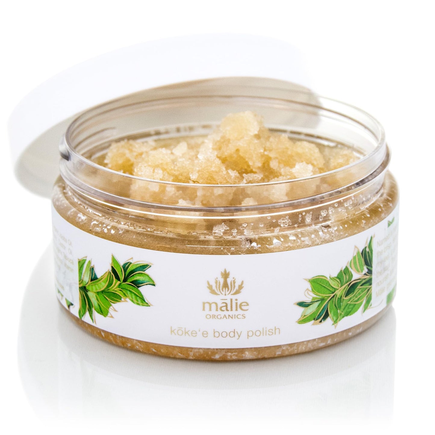 M?lie Organics Body Polish, K?ke‘e Scent, Sugar Scrub Exfoliator, Vegan, 8 oz Beauty & Personal Care Malie