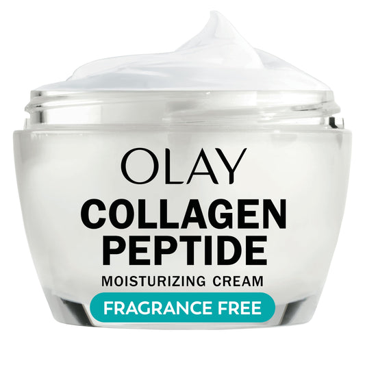 Olay Collagen Peptide Face Moisturizer, Firming Cream for Women, Fragrance-Free, Non-Greasy - Hydrating, Anti-Aging, Anti-Wrinkle, Smooth Fine Lines