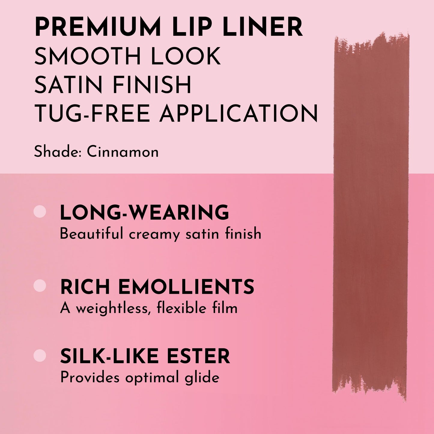 Lawless Forget the Filler Definer Liner - Pink Sand - Premium Lip Liner with Natural Ingredients to Provide a Smooth Look with a Satin Finish, Clean