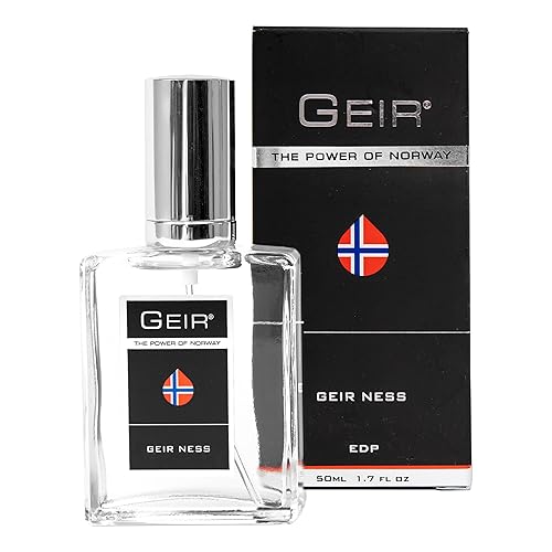Geir Ness Eau de Parfum Spray For Men - Long Lasting Fresh, Cool Scent - Mix of Refreshing Norwegian Mountain Fragrance