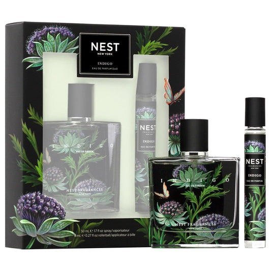 NEST New York Indigo Fine Fragrance, Eau de Parfum Set (1.7fl oz/50ml+ 0.27fl oz/8ml) Beauty & Personal Care NEST New York