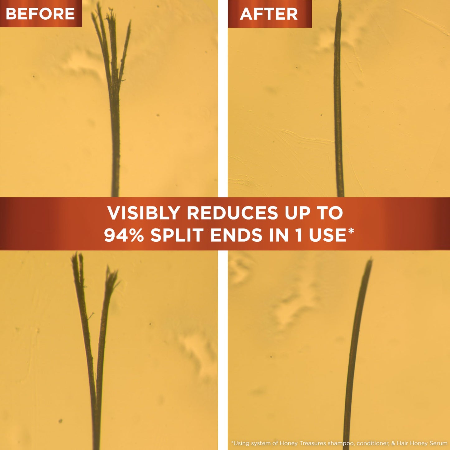 Garnier Whole Blends Honey Treasures Repairing Conditioner, for Dry, Damaged Hair, 22 Fl Oz, 2 Count (Packaging May Vary)