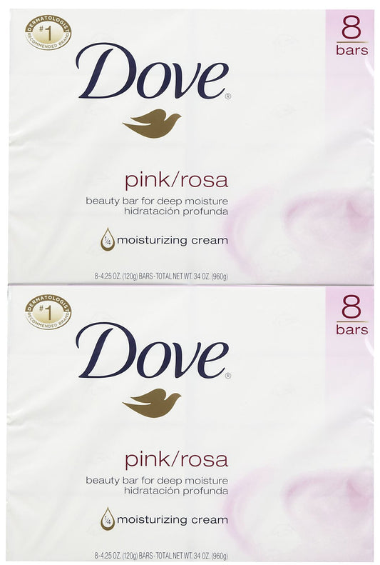 Dove Beauty Bar - Pink - 4 oz - 8 ct - 2 pk Beauty & Personal Care Dove