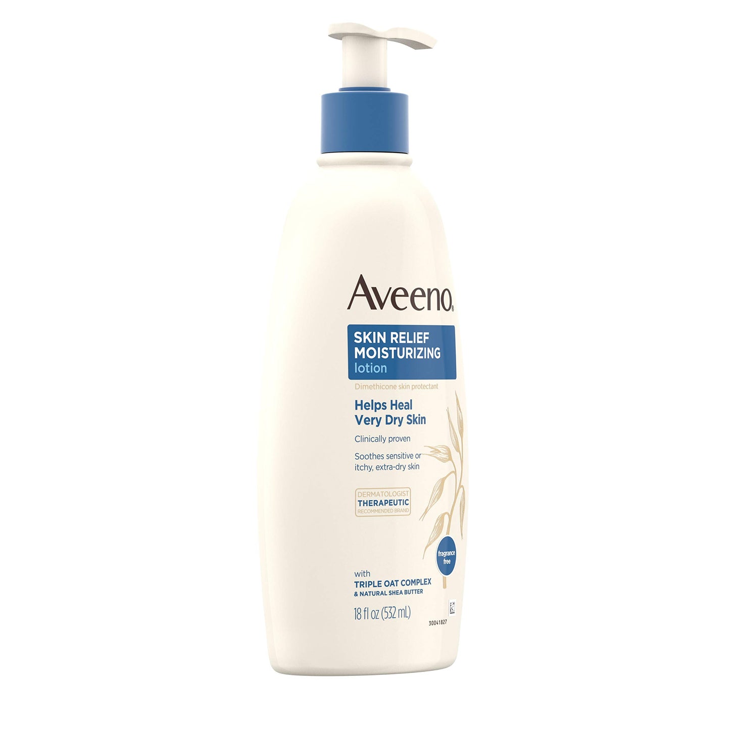 Aveeno Skin Relief 24-Hour Moisturizing Lotion for Sensitive Skin with Natural Shea Butter & Triple Oat Complex, Unscented Therapeutic Lotion