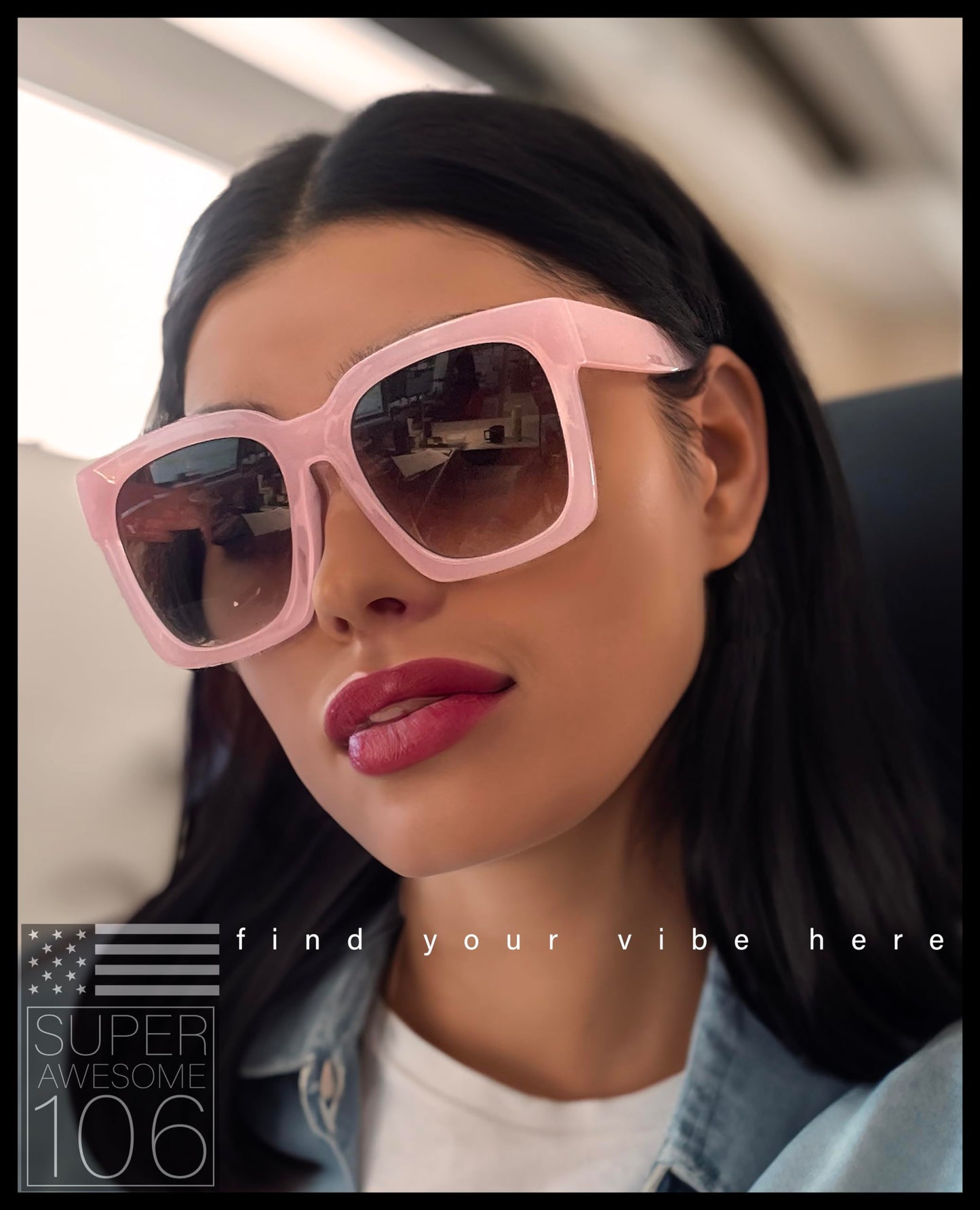 Womens Boyfriend Style Oversize Horned Rim Thick Plastic Sunglasses Matte Solid Black