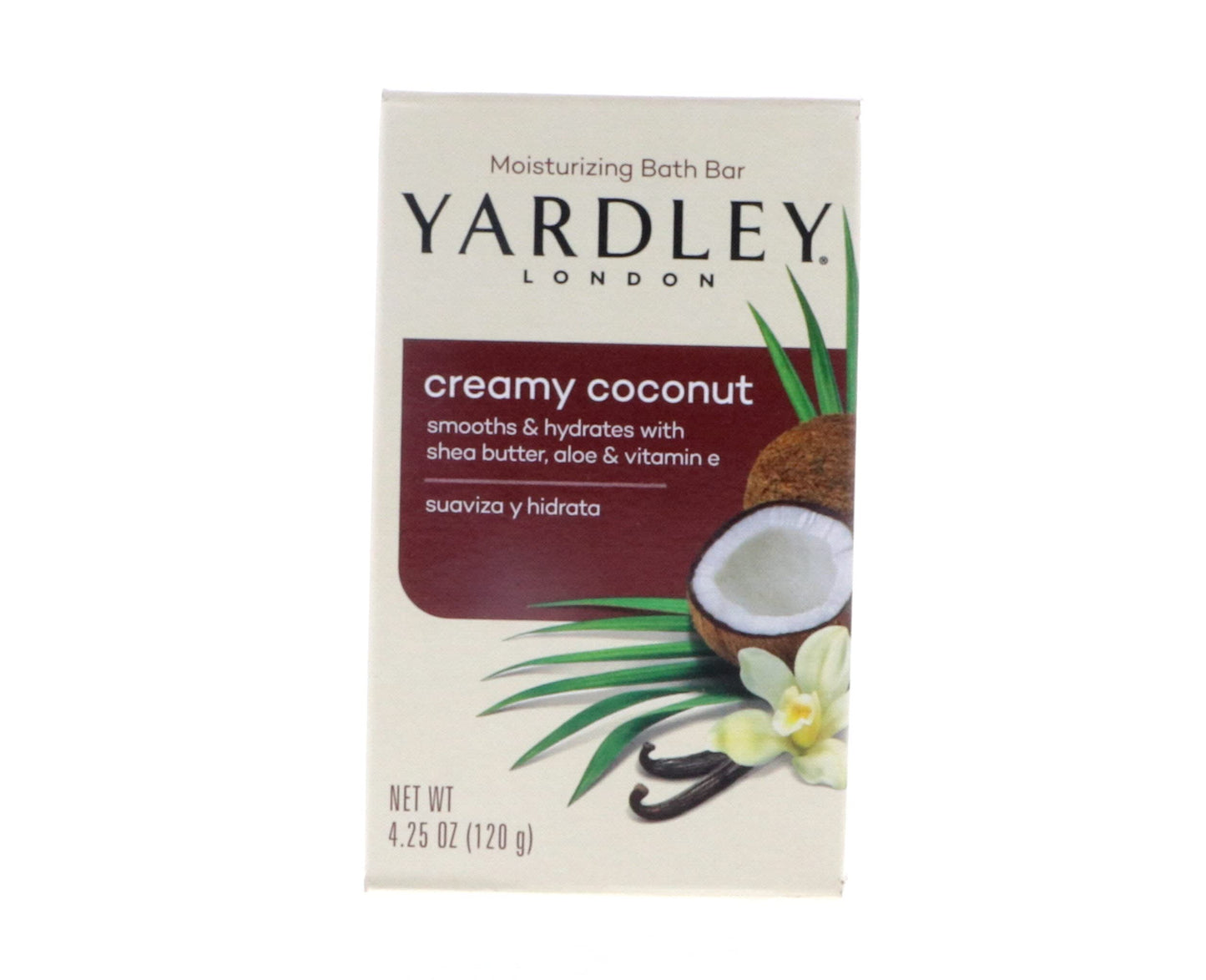 Yardley, Bar Soap Creamy Coconut, 4.25 Ounce