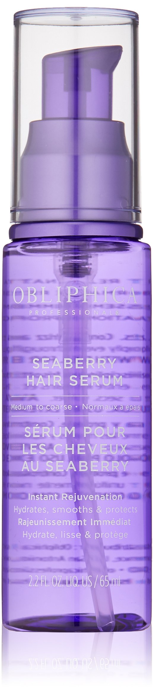 Obliphica Seaberry Leave in Hair Serum for Medium & Course Hair - Vitamins and Omegas for Frizz Free & Nourished Hair - Hair Serum for Dry Hair