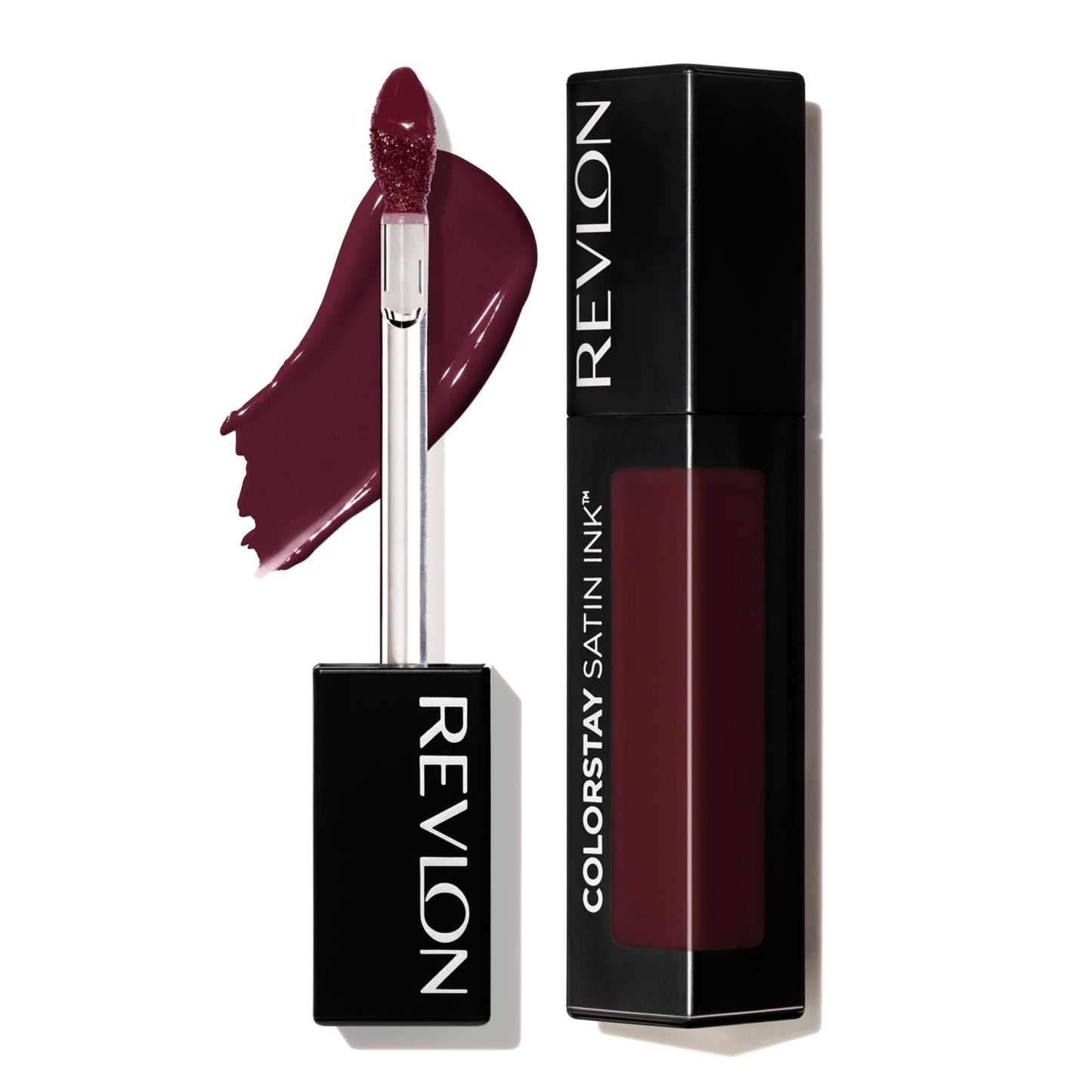 REVLON ColorStay Satin Ink Crown Jewels Liquid Lipstick, Longlasting & Waterproof Lipcolor, Moisturizing Creamy Formula Infused with Black Currant