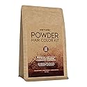 One N' Only Powder Hair Color Kit, Chocolate Brown, Permanent Color in Single Application, 100% Gray Hair Coverage without Lift, Just Add Water - No