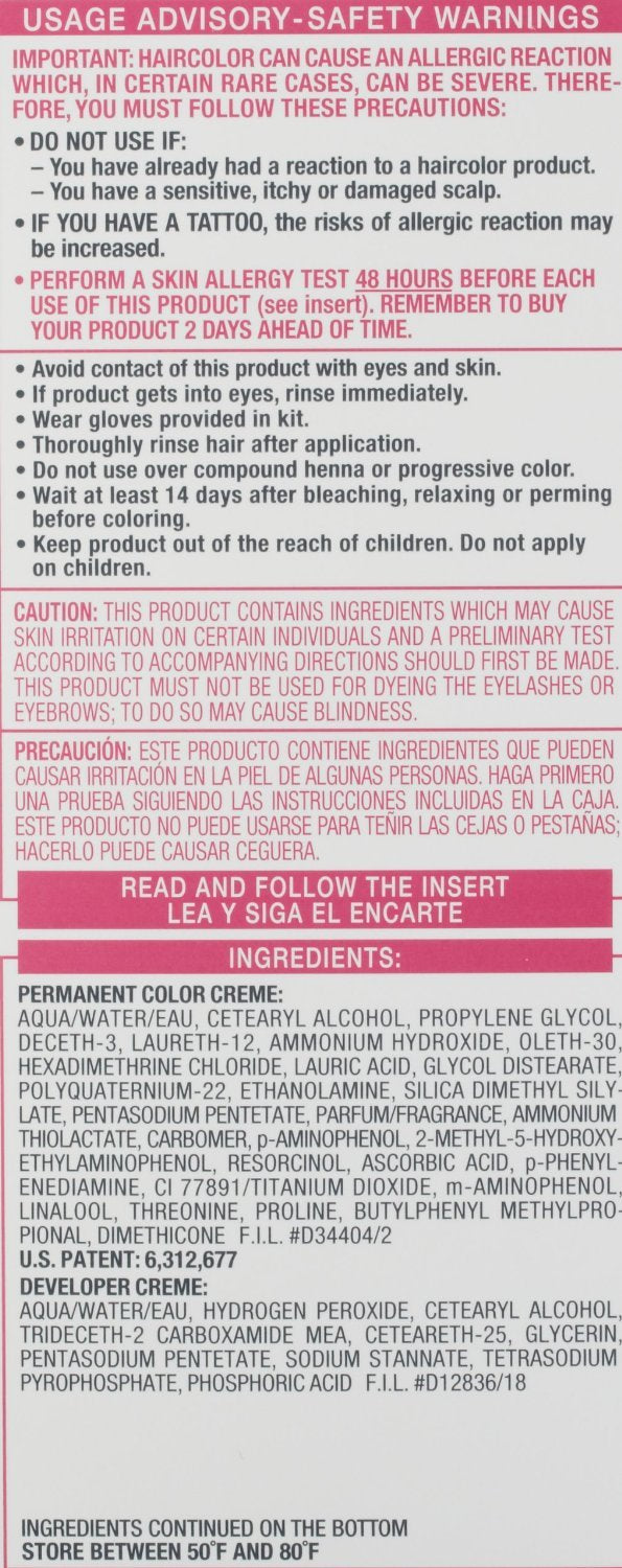 L'Oreal Paris Excellence Creme Triple Protection Hair Color, Light Auburn (Warmer) [6R] 1 ea (Pack of 2)