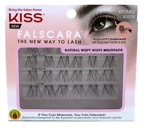 Kiss Falscara Natural Wispy Wisps Multi-Pack (Pack of 3)