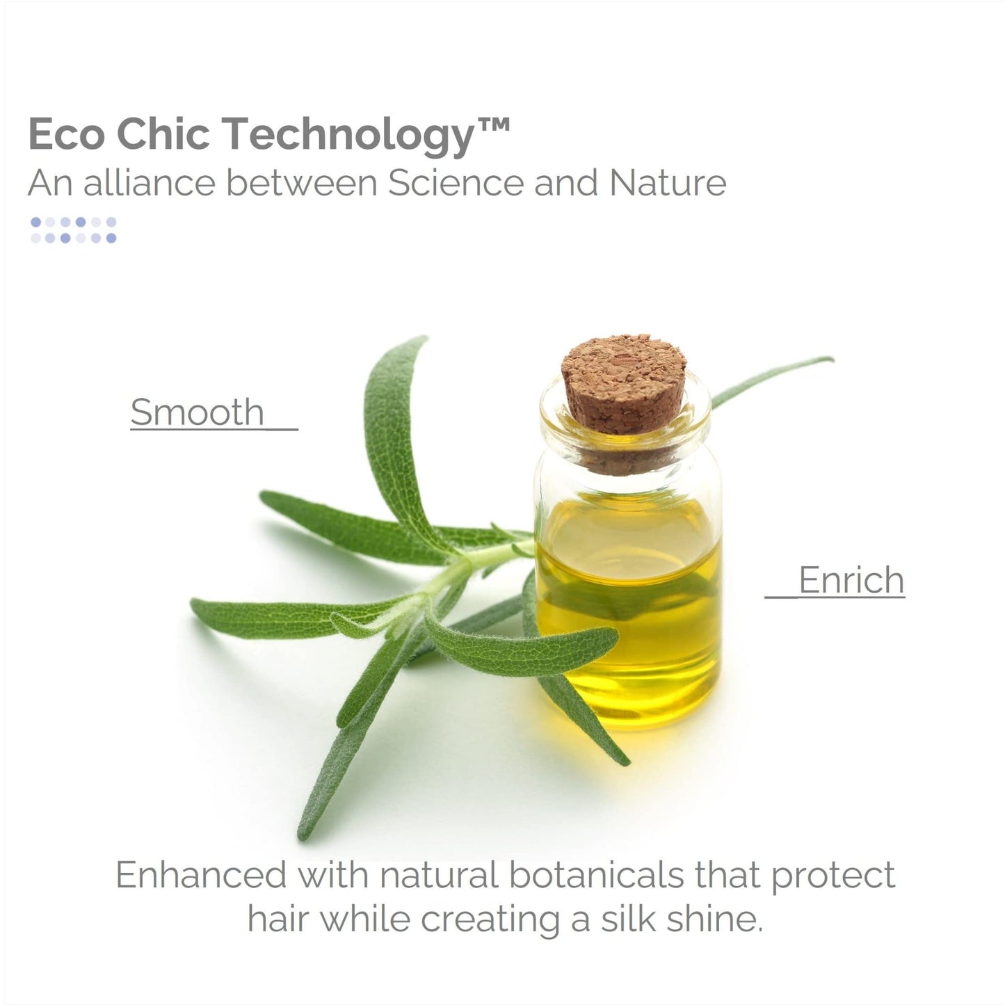 GIOVANNI ECO CHIC Straight Fast Straightening Elixir - Helps Smooth Curls & Straighten Hair, Temporarily Straightens Hair, Heat Protectant