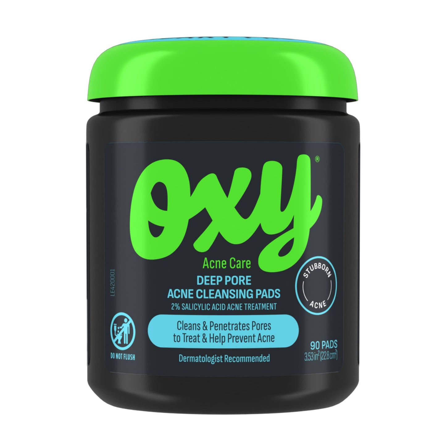 Oxy Deep Pore Acne Facial Cleansing Pads, Maximum Strength 2% Salicylic Acid Stubborn Acne Treatment, Fights Breakouts, Exfoliates, Unclogs Pores Beauty and Personal Care Oxy Default Title