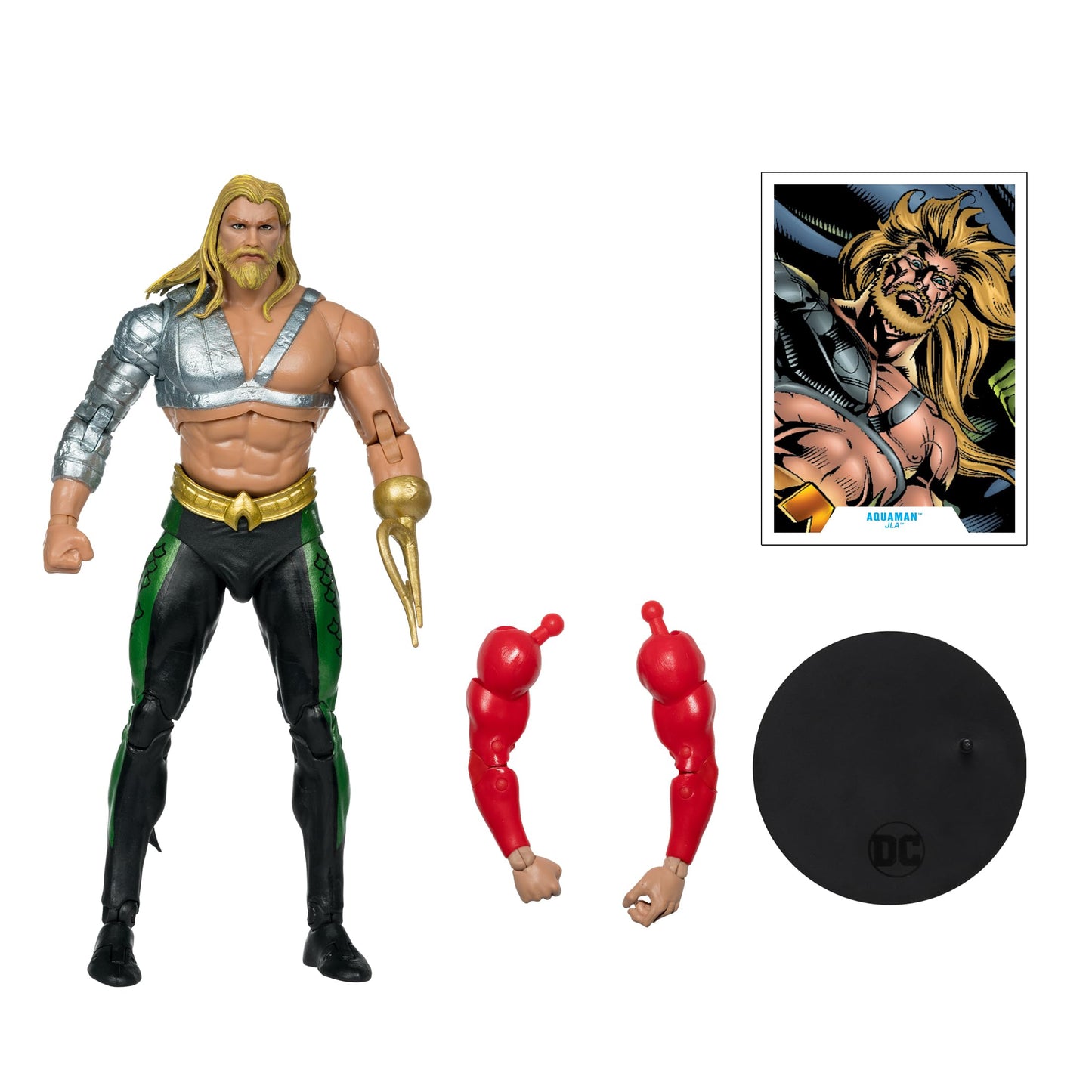 McFarlane Toys - DC Multiverse Aquaman (JLA) 7in Build-A Figure - Style may vary