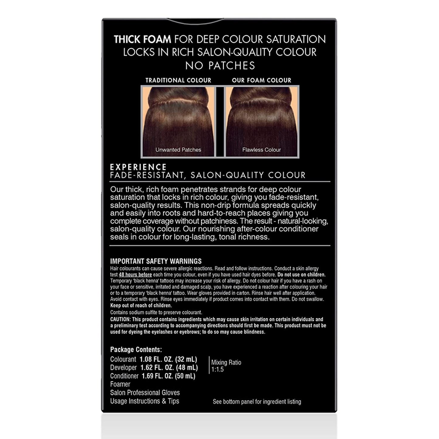 John Frieda Precision Foam Hair Colour, Medium Natural Brown 5N, 2 pk