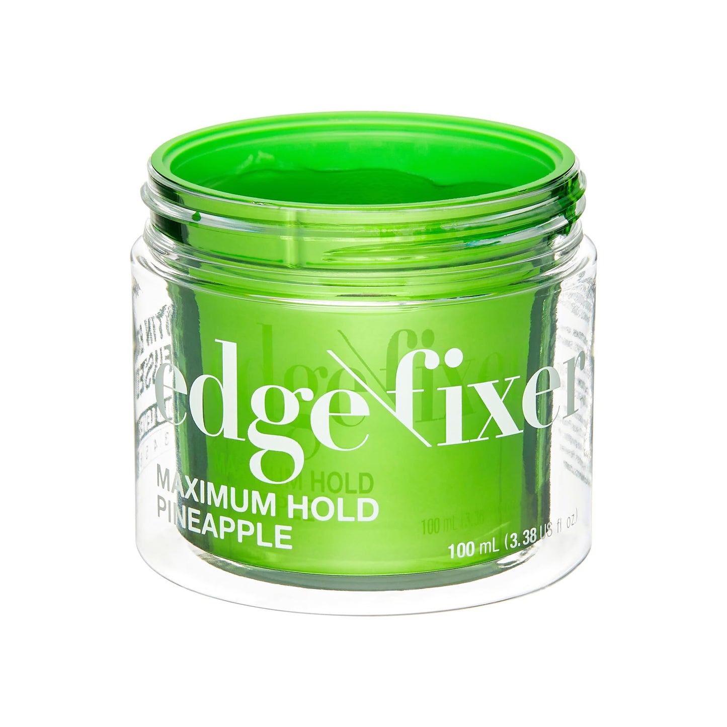 KISS COLORS & CARE Maximum Hold Edge Fixer, Non-Greasy Gel Formula Infused With Biotin B7, 24 Hour Hold, ‘Pineapple’ Scented, 3.38 Fl. Oz. (100 ml)