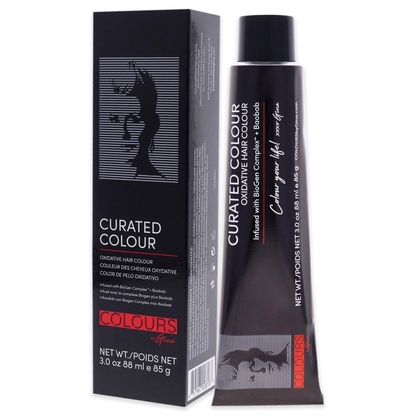 Colours By Gina Curated Colour - 8.1-8B Light Cool Blonde for Unisex - 3 oz Hair Color
