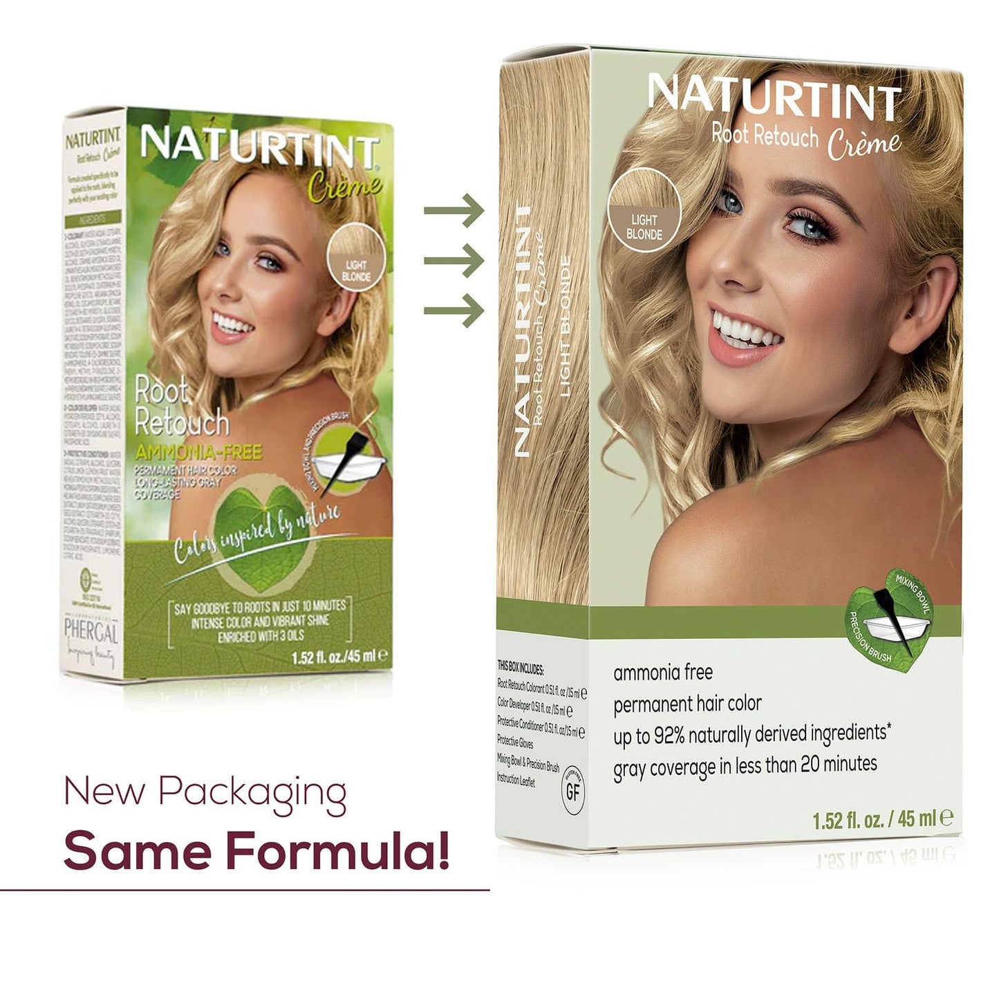 Naturtint Light Blonde Root Retouch Amonie Free, 1.52 FZ