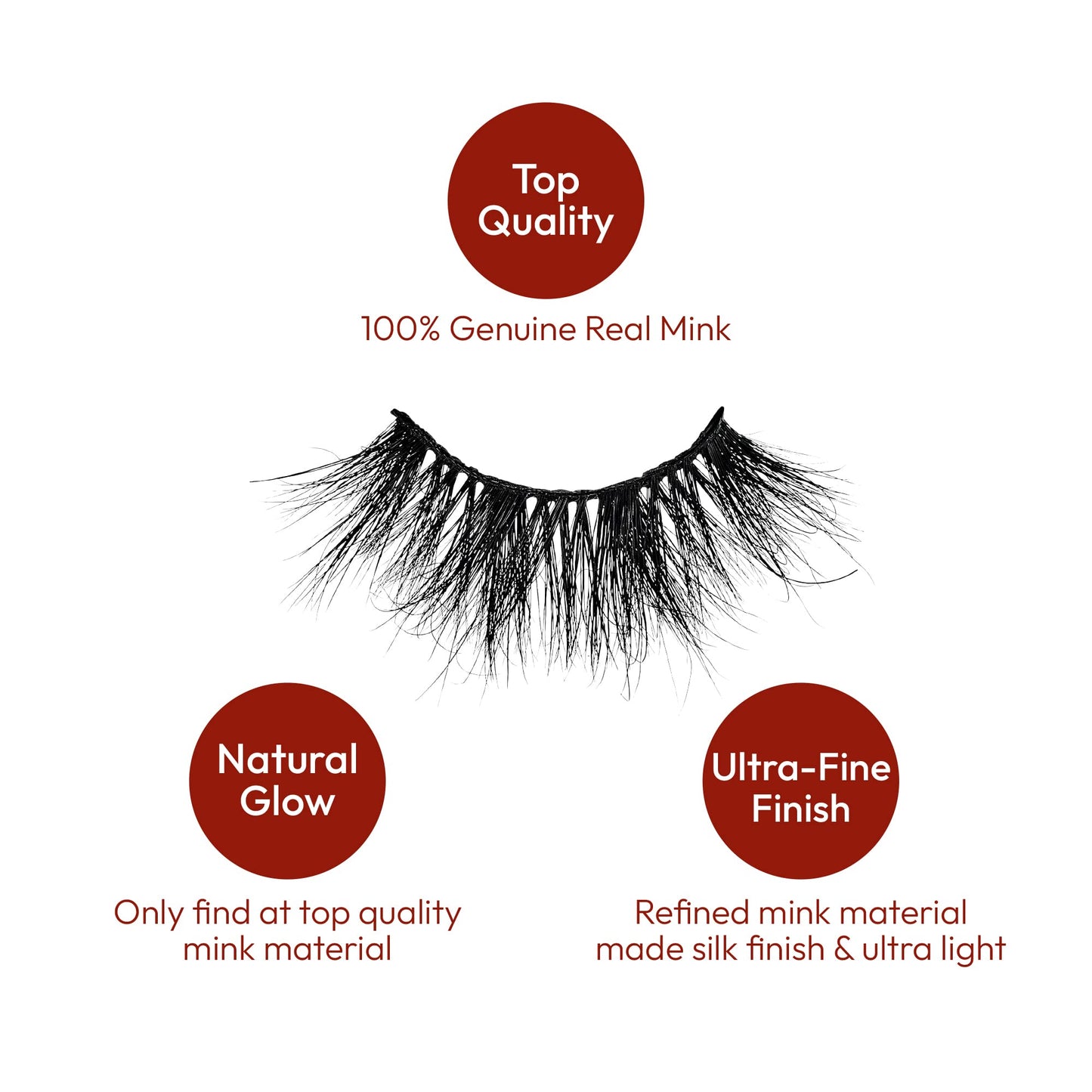 i•ENVY False Lashes, Imperial Mink High-End Eyelashes, Handcrafted Dramatic Natural Lashes, Wispy Fluffy Volume Extension Eyelashes (CHARLOTTE)