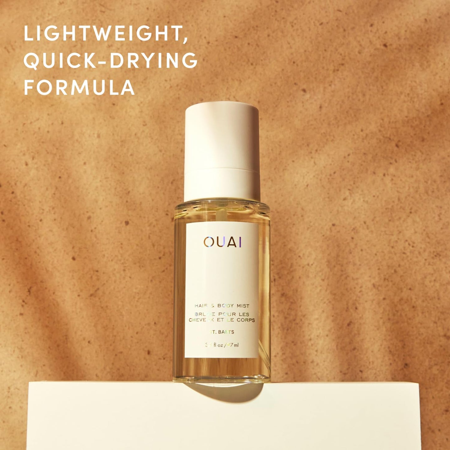 OUAI St. Barts Hair and Body Mist - Tropical-Scented Hair Perfume and Body Spray - Notes of Dragonfruit, Orange Blossom, Tuberose & Musk (8 Fl Oz)