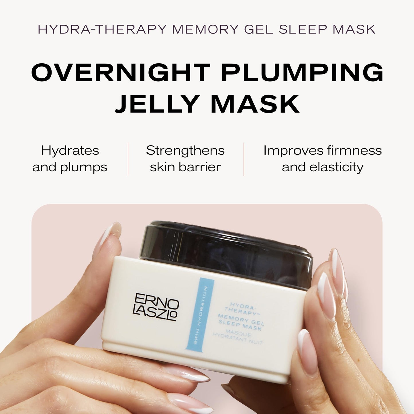 Erno Laszlo Hydra-Therapy Memory Gel Sleep Mask, Overnight Hydration, Leave-on Face Mask with Antioxidants and Vitamin E for Smooth and Elastic Skin
