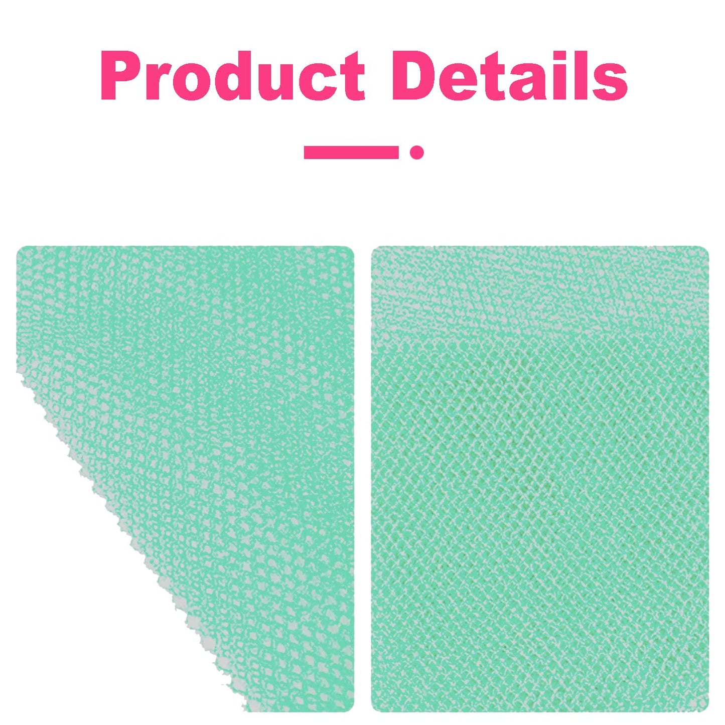 African Net Sponge, Kissfee Body Exfoliating Bath Towel Skin Exfoliation for Shower, Back Scrubber Skin Smoother Long Wash Scrub Cloth Washcloth