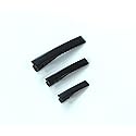 DIY Hair Clip Kit: Black Assorted Size Flat Single Prong Metal Alligator Clip 35mm 46mm 60mm (30pcs)