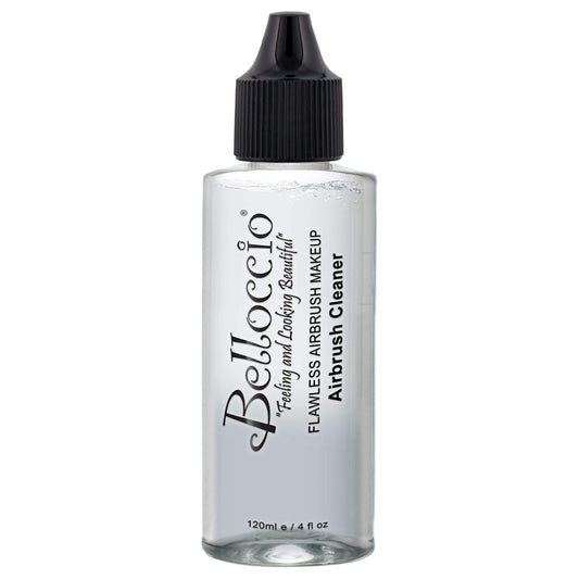 Belloccio 4 Ounce Makeup Airbrush Cleaner - Fast Acting Cleaning Solution, Quickly Flushes Out Makeup Foundation, Blush, Highlighter