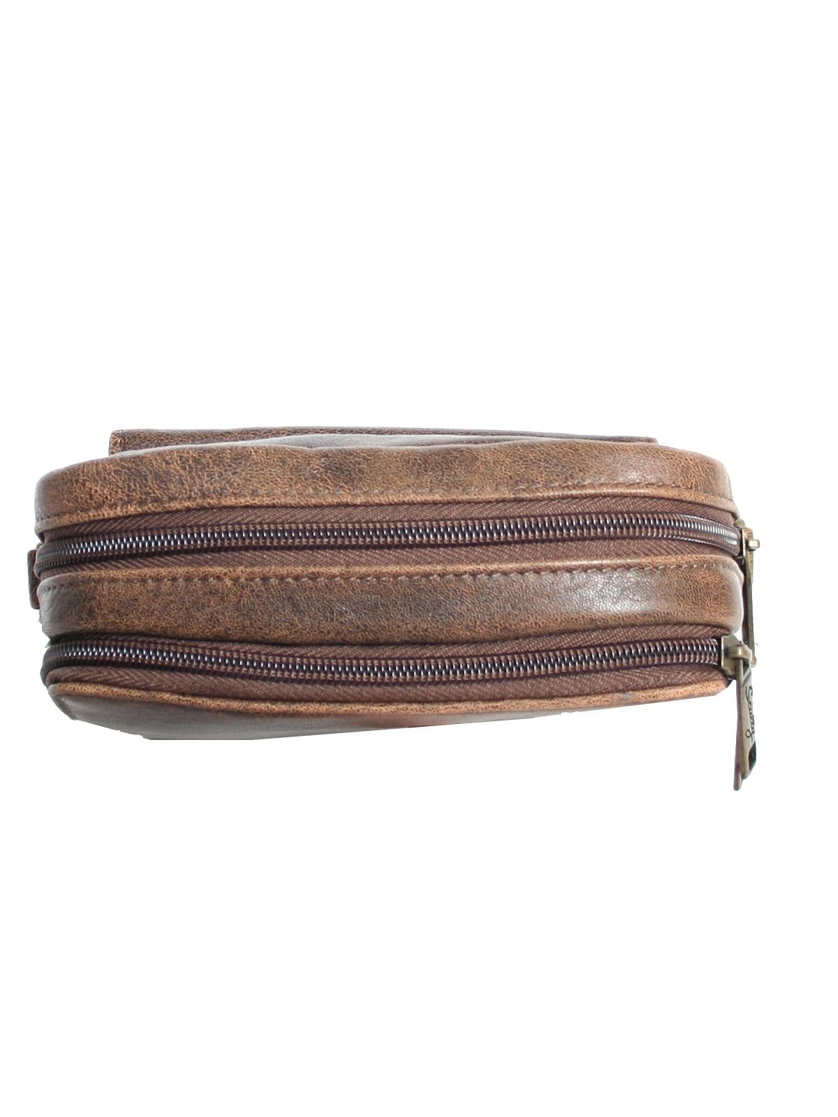 Scully Men's Leather Briefcase Brown One Size