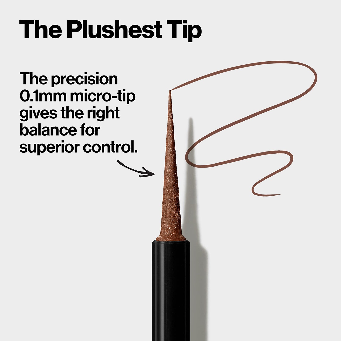 REVLON ColorStay Micro Easy Precision Liquid Eyeliner, Waterproof, Smudgeproof, Longwearing, Stocking Stuffer for Her, 302 What the Fudge, 0.057 fl oz