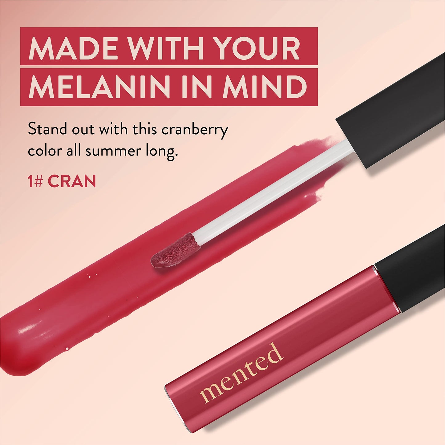Mented Cosmetics Lip Gloss for Women Tinted Lip Balm Stain, Long Lasting Buildable Moisturizing Lipgloss Lipstick Topper, Made in USA, Cruelty Free