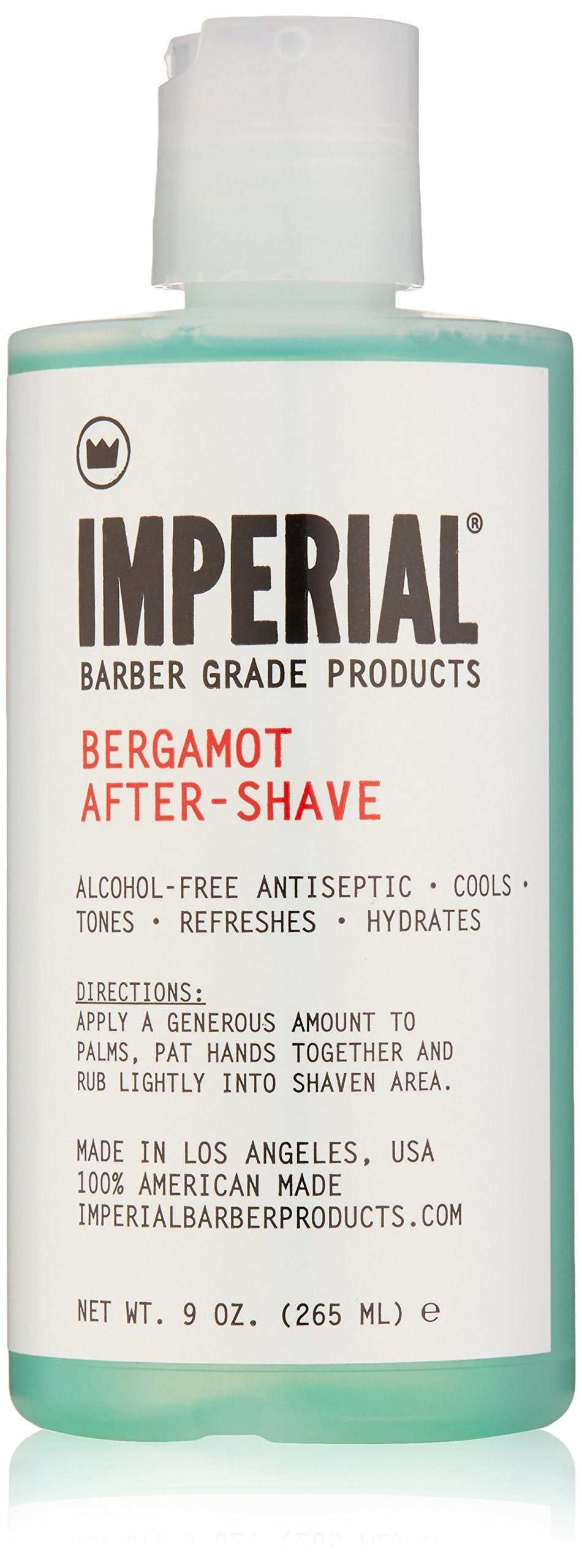 Imperial Barber Grade Products - Bergamot After-Shave, 9 oz - Alcohol-Free Antiseptic - Witch Hazel - Macadamia Oil for Hydration and Conditioning Beauty and Personal Care Imperial Barber Grade Products