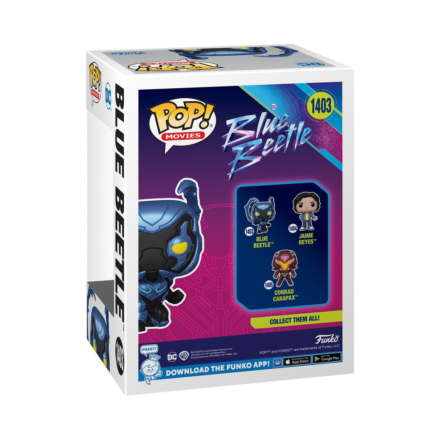 Funko POP! Movies: DC - Blue Beetle - Blue Beetle - 1/6 Odds for Rare Chase Variant - Collectable Vinyl Figure - Gift Idea - Official Merchandise…