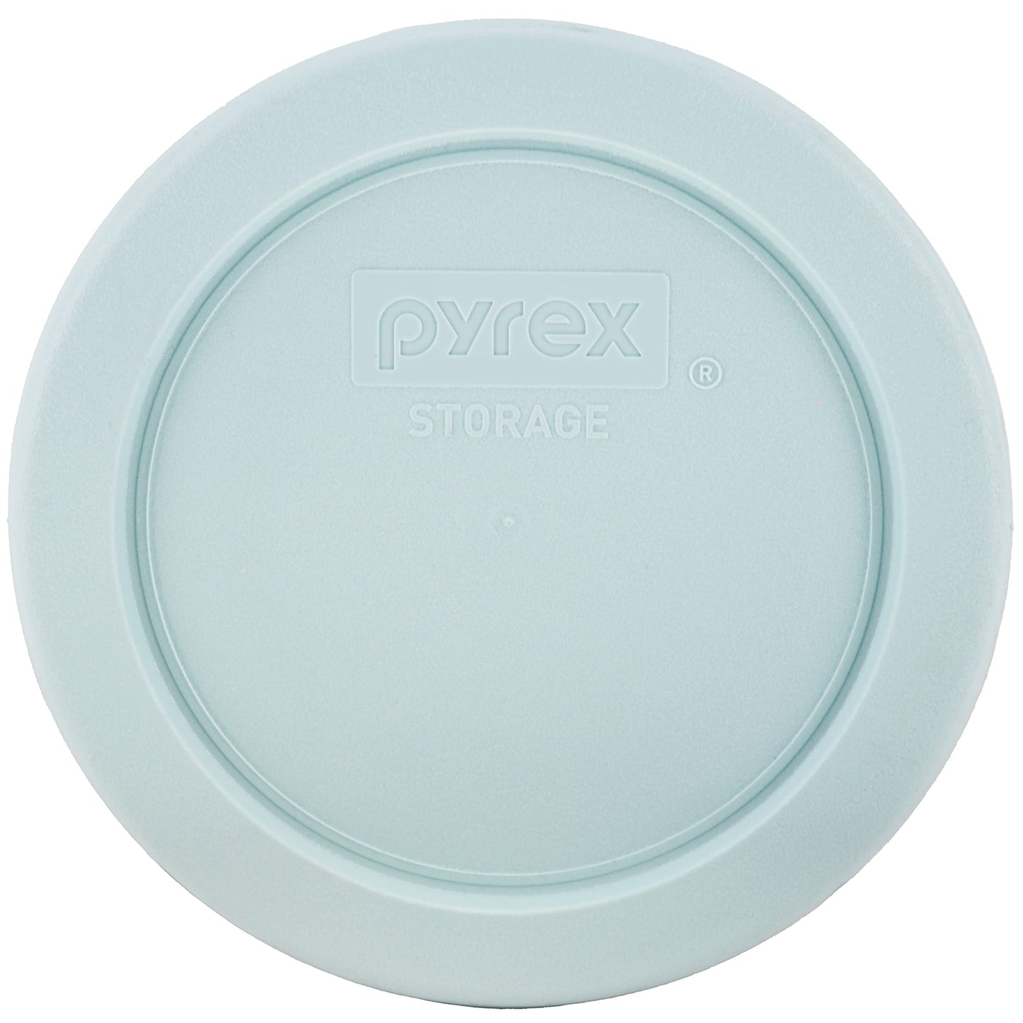 Pyrex 7202-PC 1 Cup Muddy Aqua Blue Food Storage Replacement Lid (4-Pack) - Made in USA