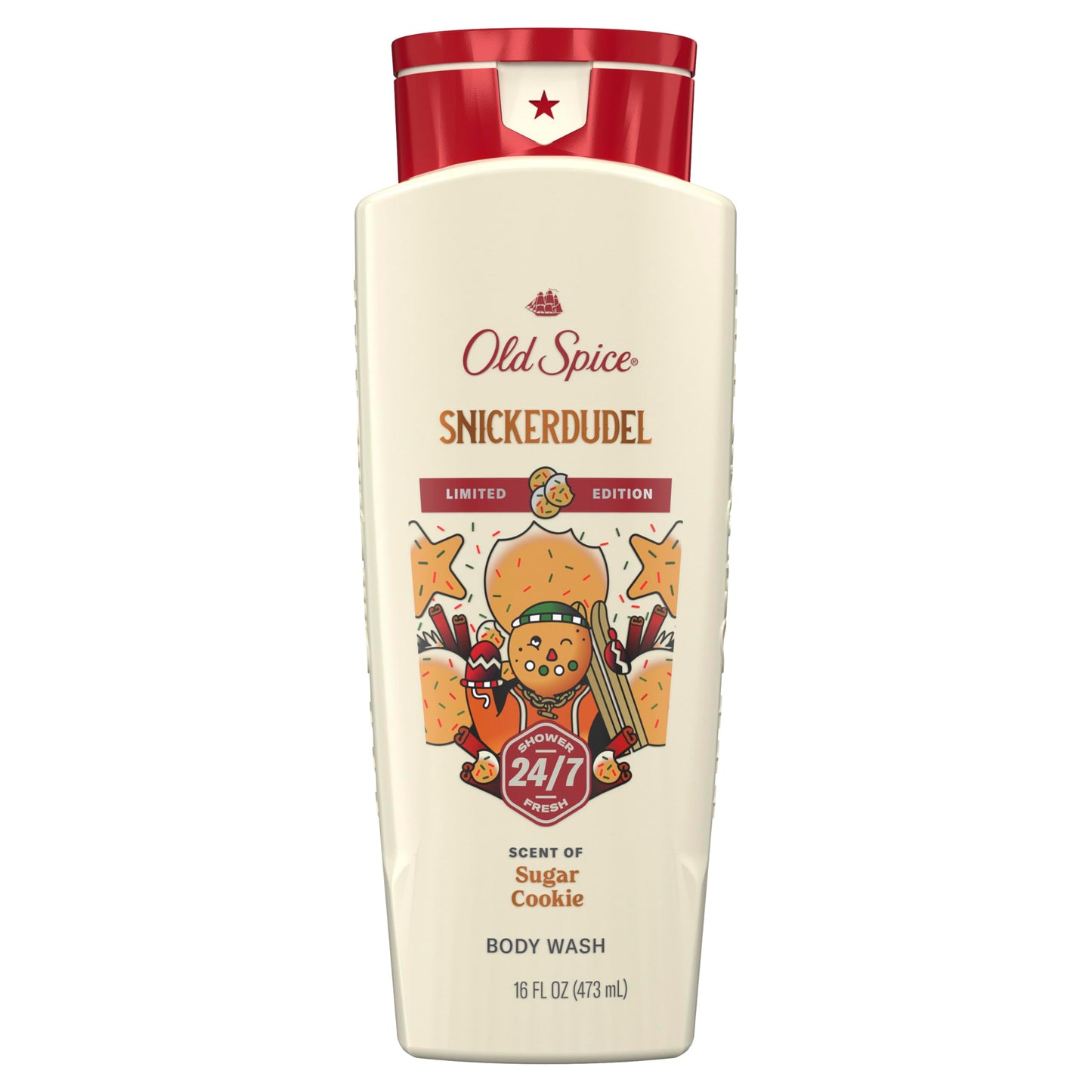 Old Spice Body Wash for Men, Holidudes Holiday Edition, 24/7 Holiday Freshness, Lasting Scent and Rich Lather, Stocking Stuffer, Snickerdudel Sugar Beauty and Personal Care Old Spice Default Title